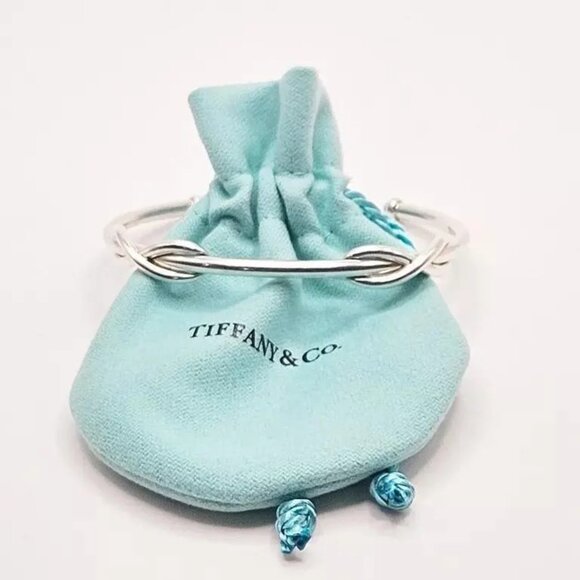 Tiffany & Co Sterling Silver Double Infinity Knot Cuff Bracelet - Picture 3 of 3